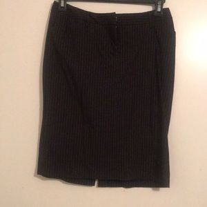 Black pencil work skirt